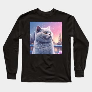 British Shorthair Kitty Long Sleeve T-Shirt